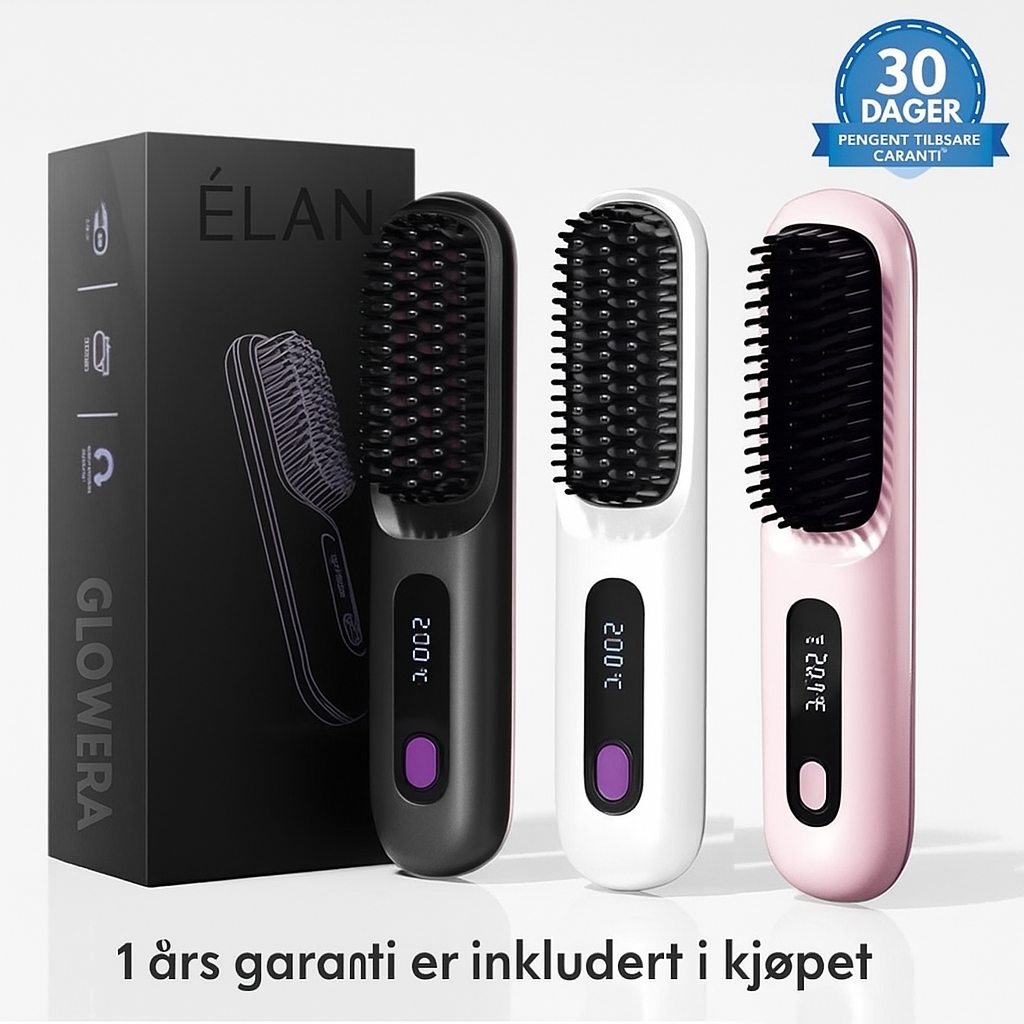 ÉLAN Bærbar Stylingbørste - Krølle, Tørke, Rette ut